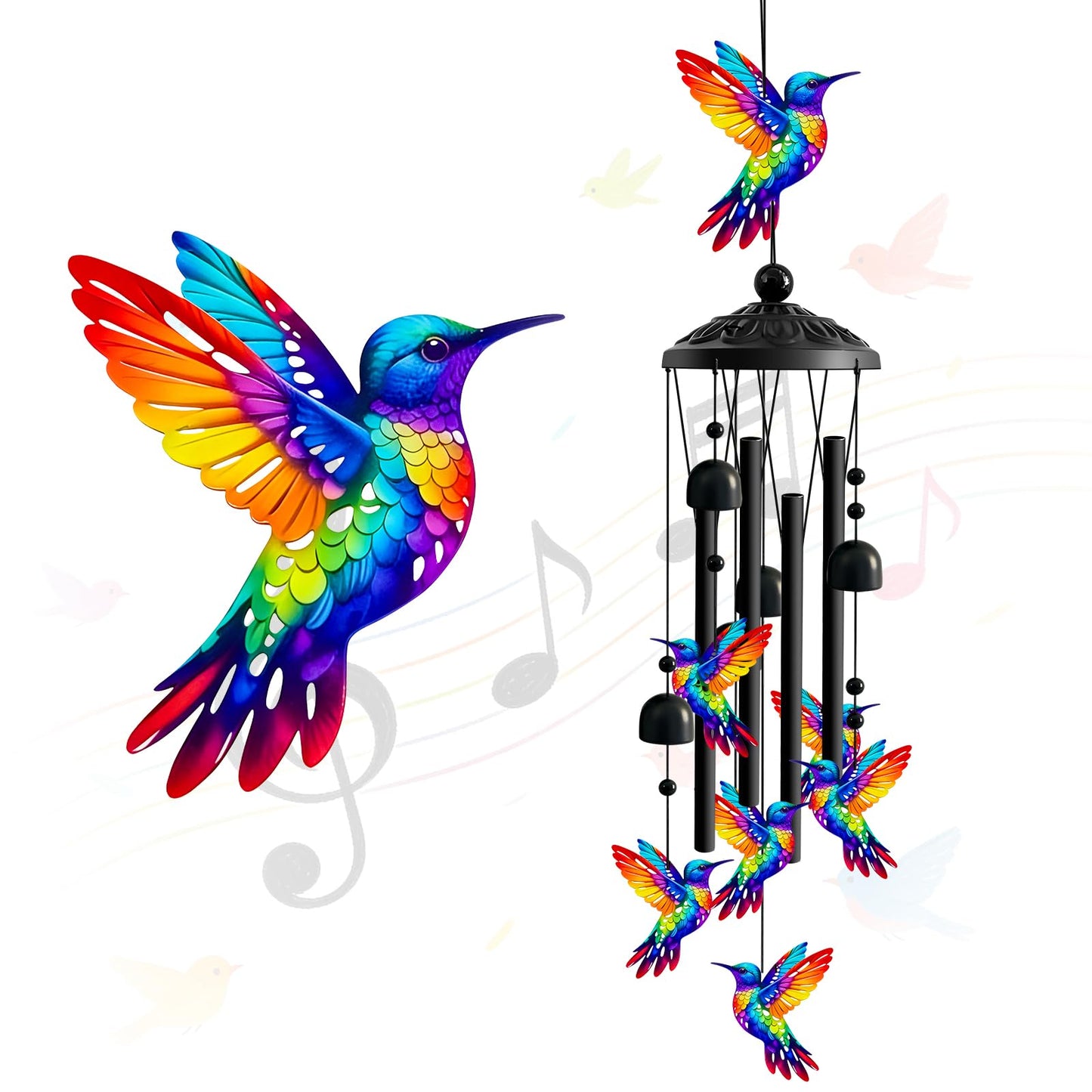Hummingbird Wind Chimes for Outside