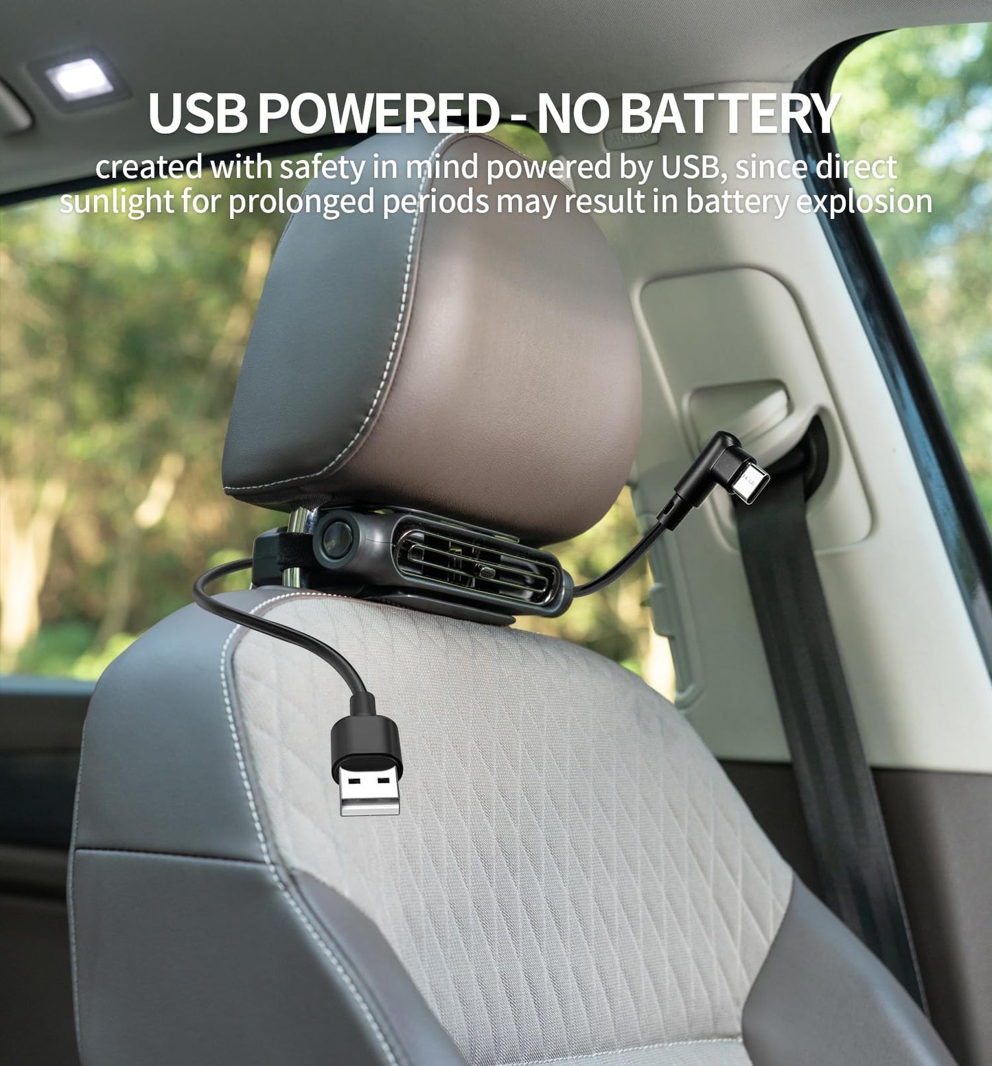 Portable Vehicle Invisible Car Seat Cooling Fan