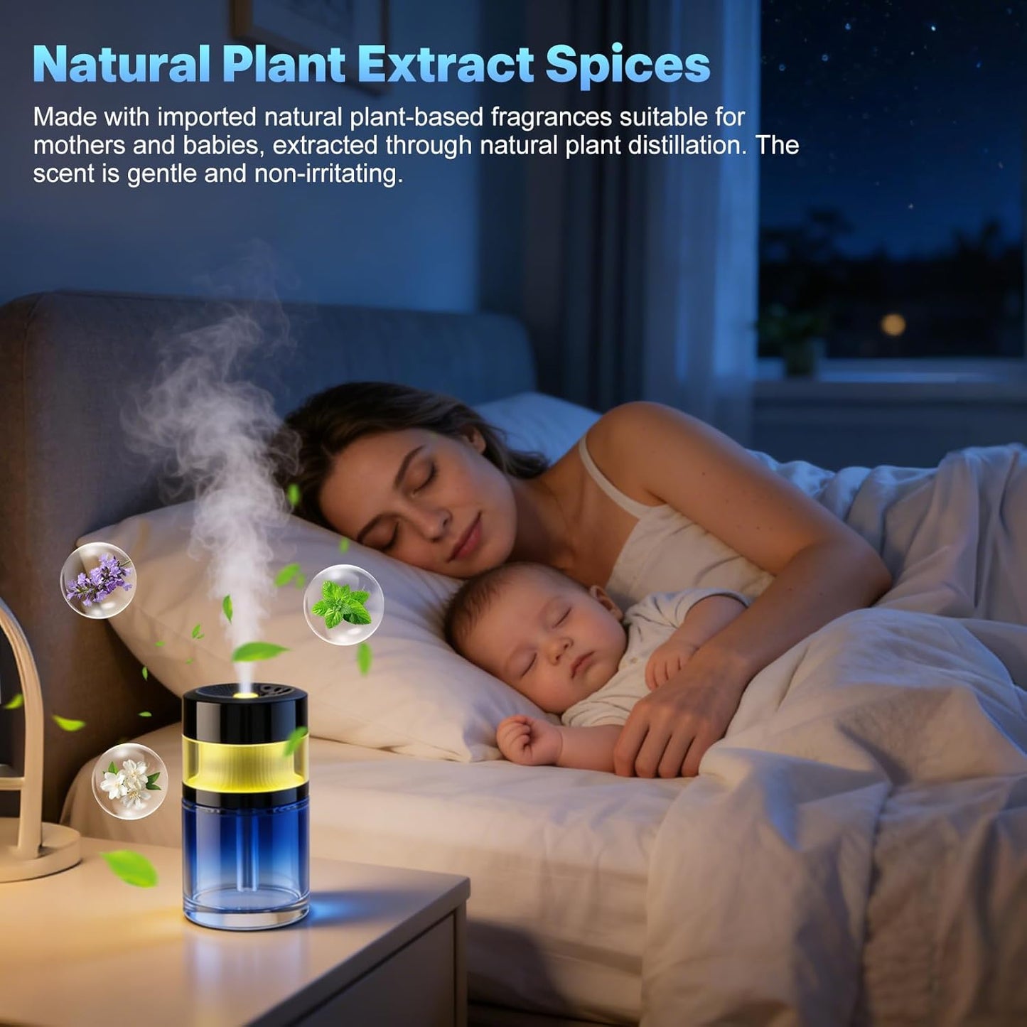 4 Adjustable Mist Modes Car Air Freshener Diffuser