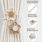 Twisted Boho Flower Curtain Tiebacks for Curtains