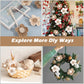 Twisted Boho Flower Curtain Tiebacks for Curtains