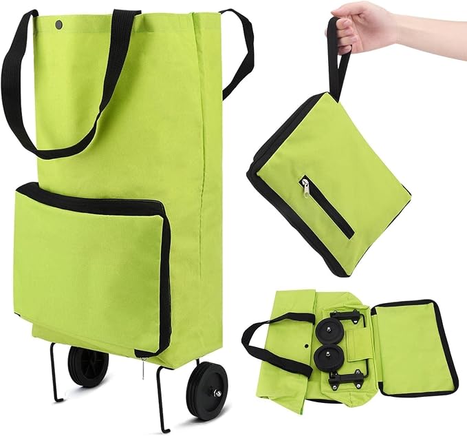 2-in-1 Foldable Shopping Trolley – Sturdy Bag