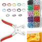 Metal Snaps Buttons with Fastener Pliers Press Tool Kit