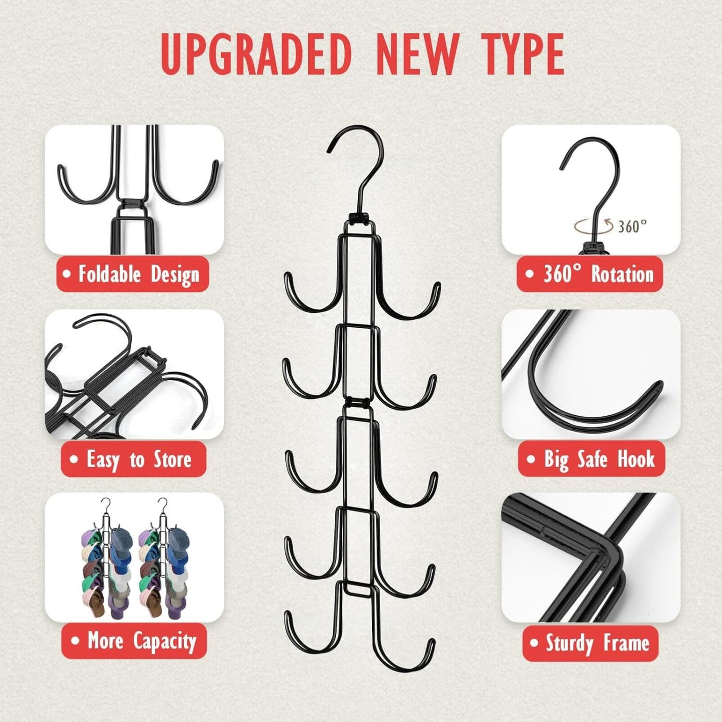 Multifunctional Rotating Storage and Closet Organizers