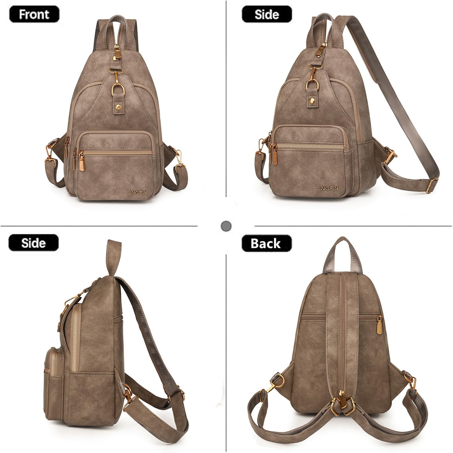 Multifunctional Convertible Sling Backpack Shoulder Bag