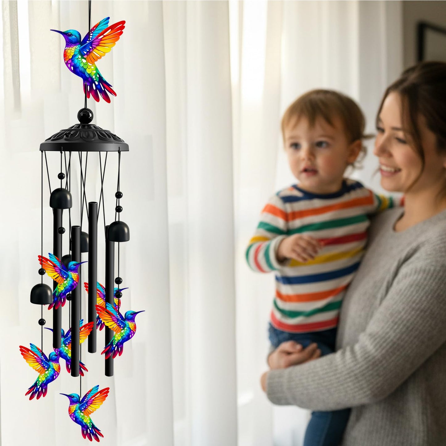 Hummingbird Wind Chimes for Outside