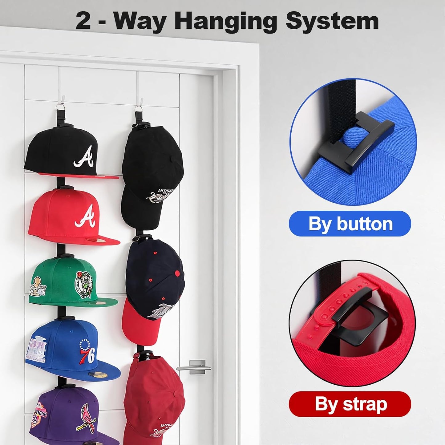 Hat Organizer Rack for Door