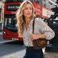Boho Floral Button Down V Neck Blouses Shirts