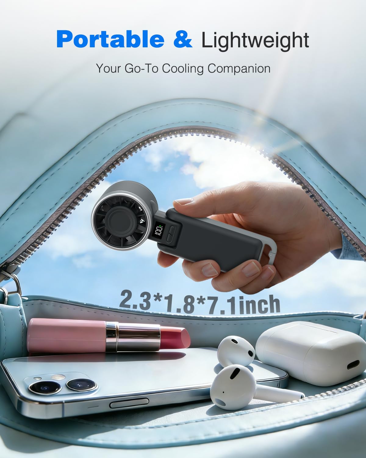Portable Ice-Cooling Turbo Fan