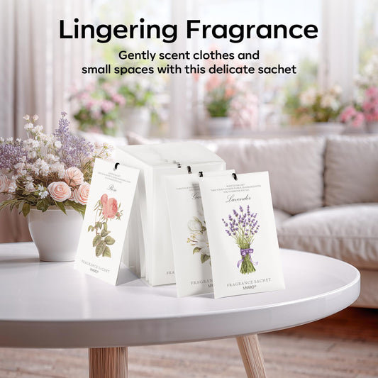 12 Pack Assorted Floral Scented Sachets