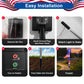 8 Pack Solar Flag Lights 4th of July Decorations Outdoor
