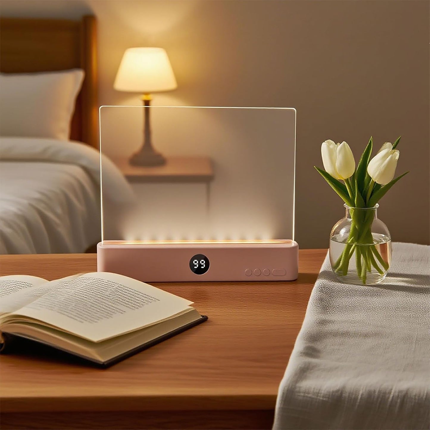2 in 1 LED Rechargeable Reading Book Light