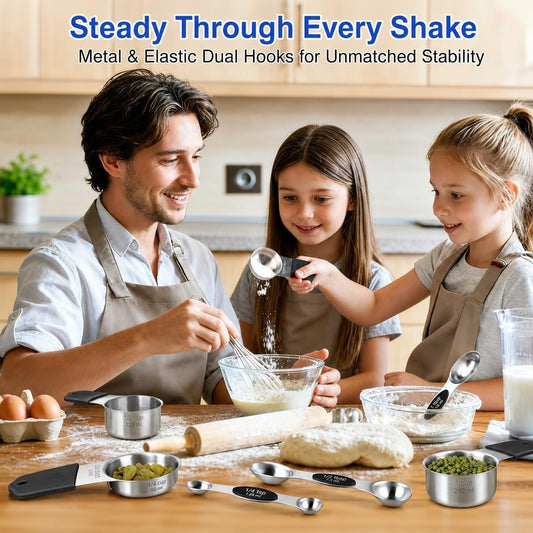 Magnetic Measuring Cups & Spoons Set
