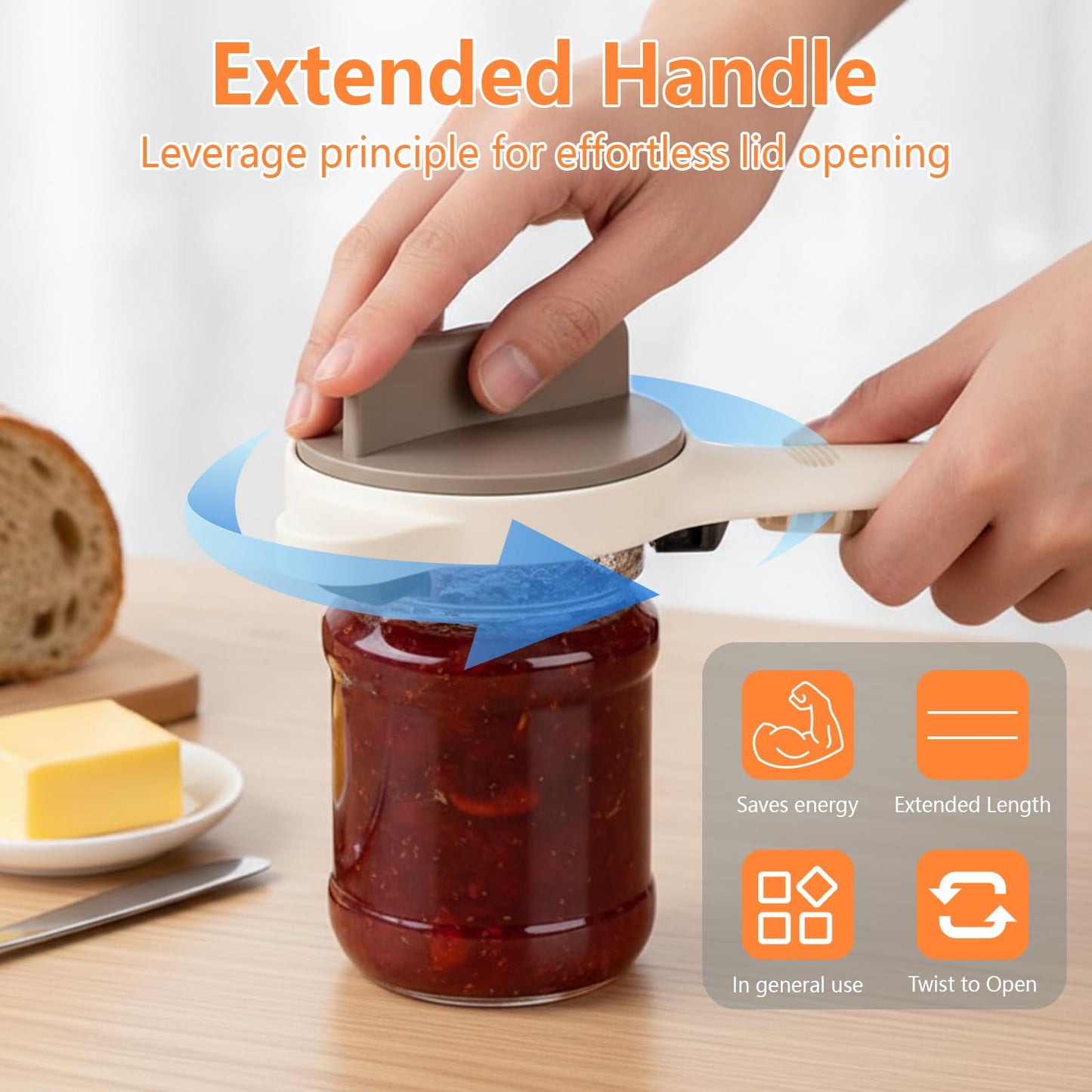 Adjustable Stainless Steel Jar Opener