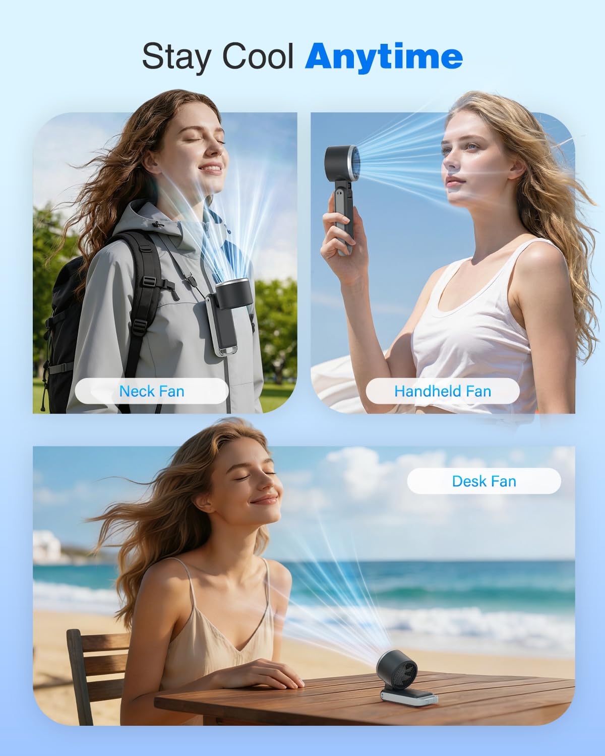 Portable Ice-Cooling Turbo Fan