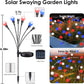 Solar Garden Lights Red White Blue 4th of July Decorations