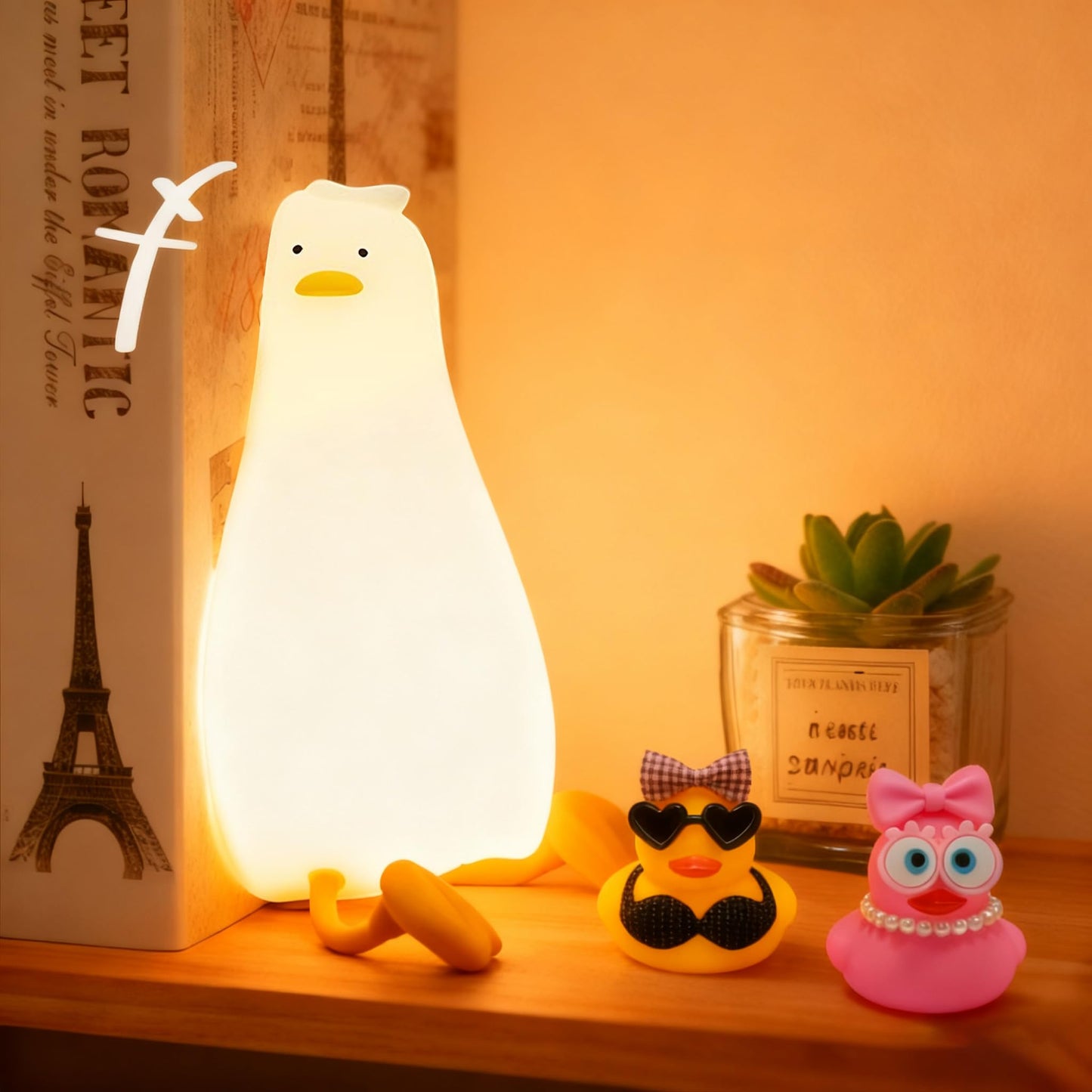 Lying Flat Duck Night Light for Kids Gifts Room Decor