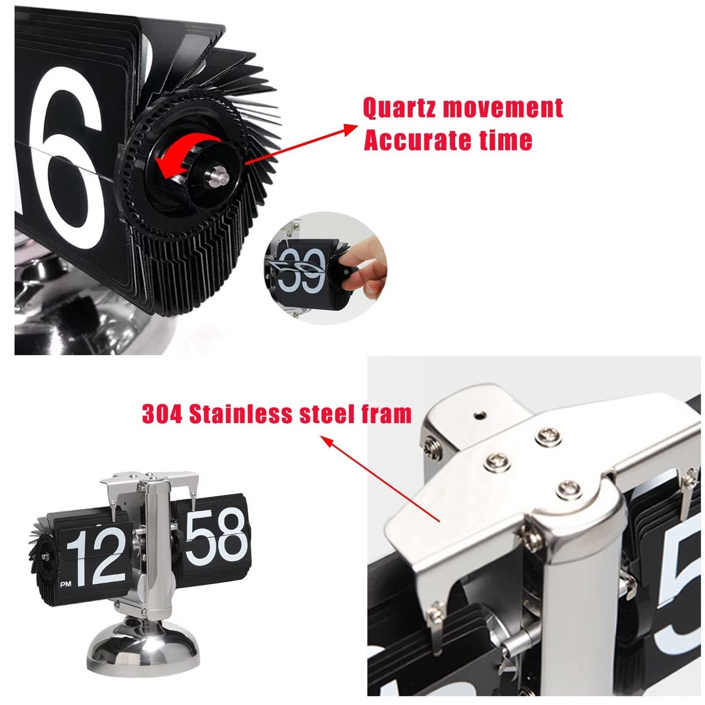 Retro Digital Flip Down Clock