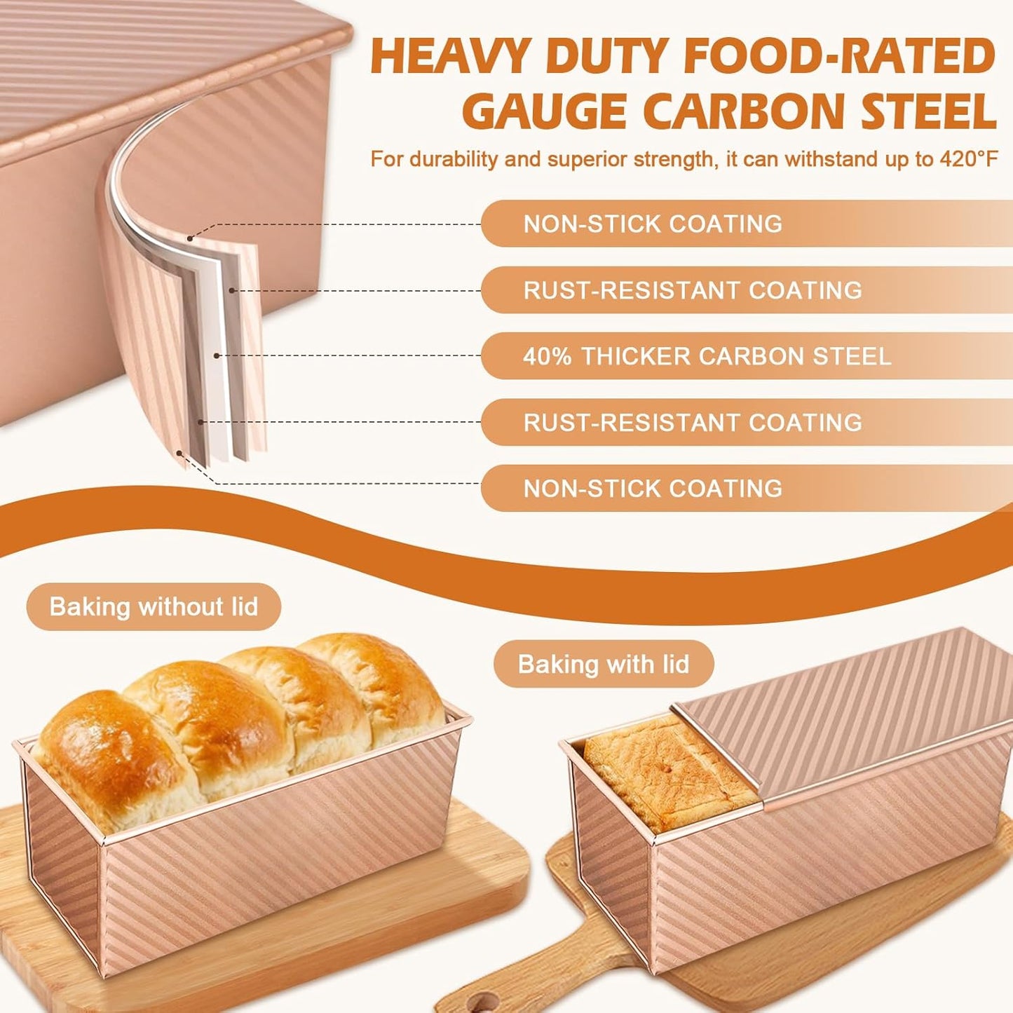 Pullman Loaf Pan with Lid