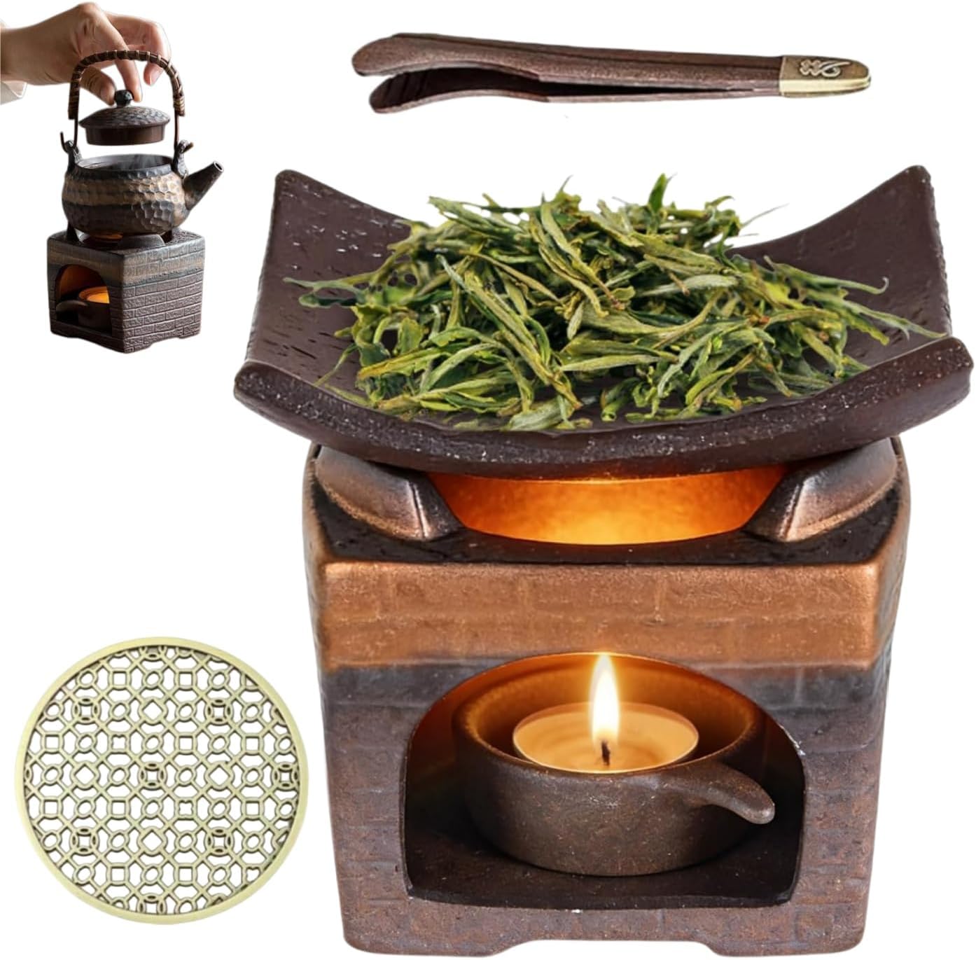 Ceramic Burner Kit for Incense & Herbs