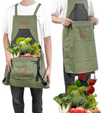 Gardening Apron with Pockets -Instant-Release Harvest System