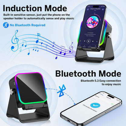 5-in-1 Wireless Induction Audio & Bluetooth Speaker