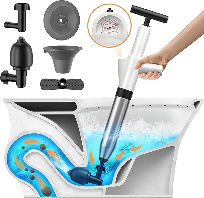 Toilet Plunger Drain Clog Remover