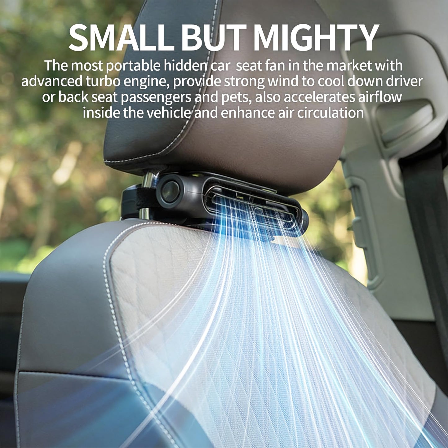 Portable Vehicle Invisible Car Seat Cooling Fan