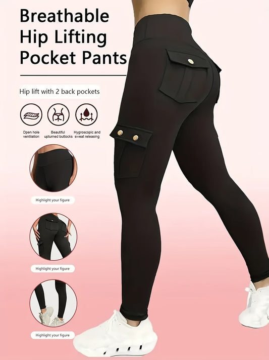 Women'S Slim Work Pants With Multi-functional Pockets