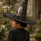 Moonlit Owl Dark Forest Gothic Handcrafted Quilted Witch Hat
