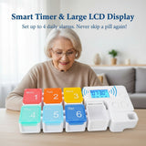 7 Days Pill Dispenser Organizer with Reminder Alarm