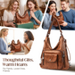 Women's Convertible Multi-Pocket Shoulder Bag