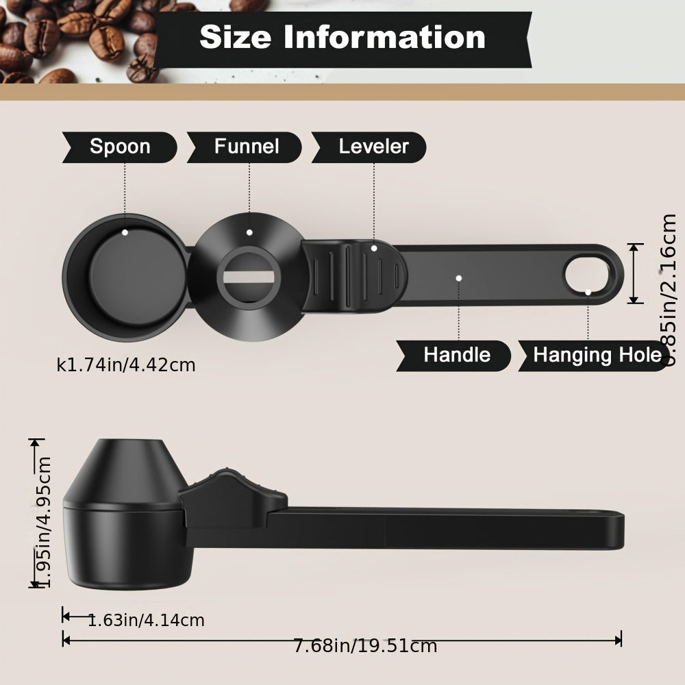 Portable 2-In-1 Funnel Coffee Measuring Scoop