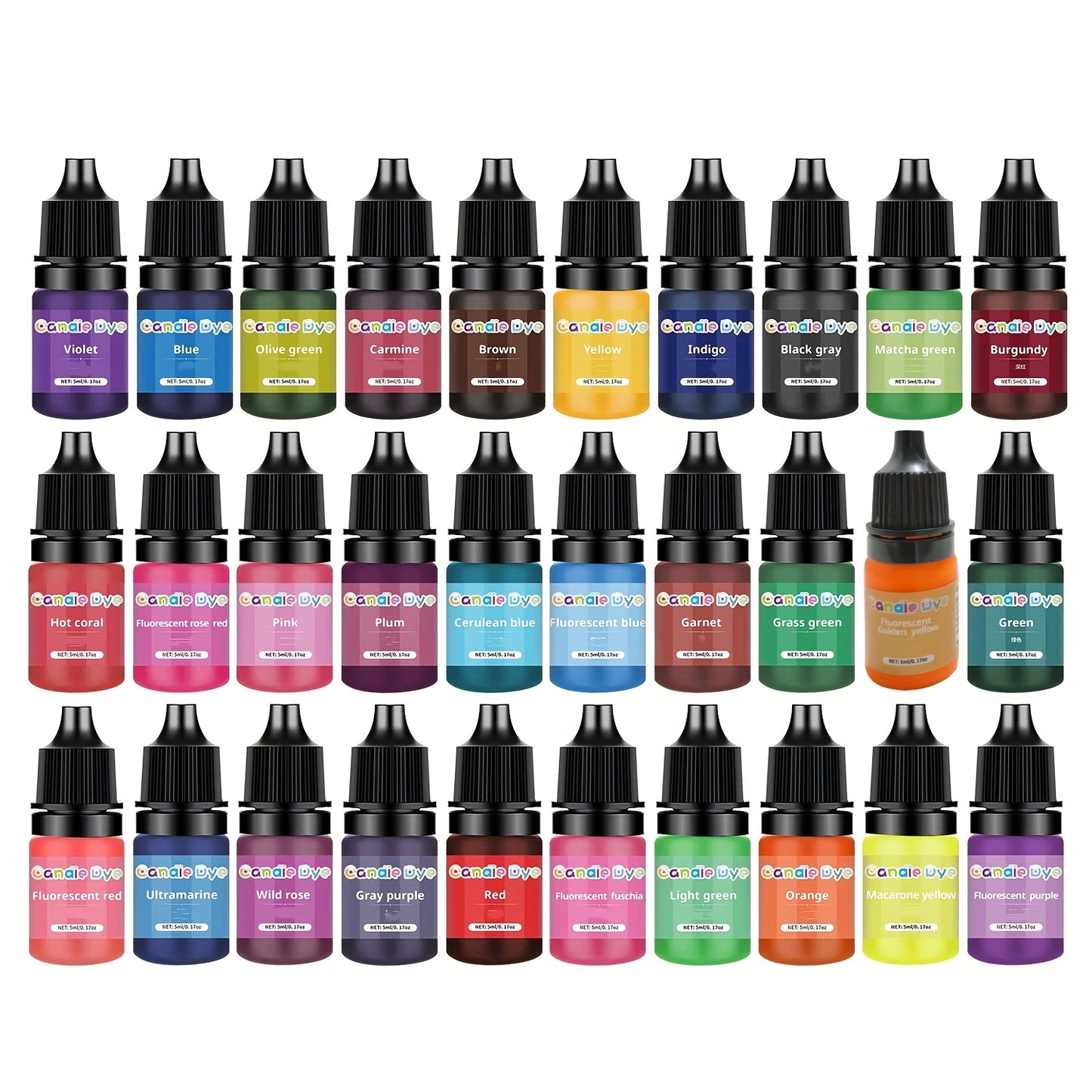 Concentrated Liquid Dye for Scented Candles