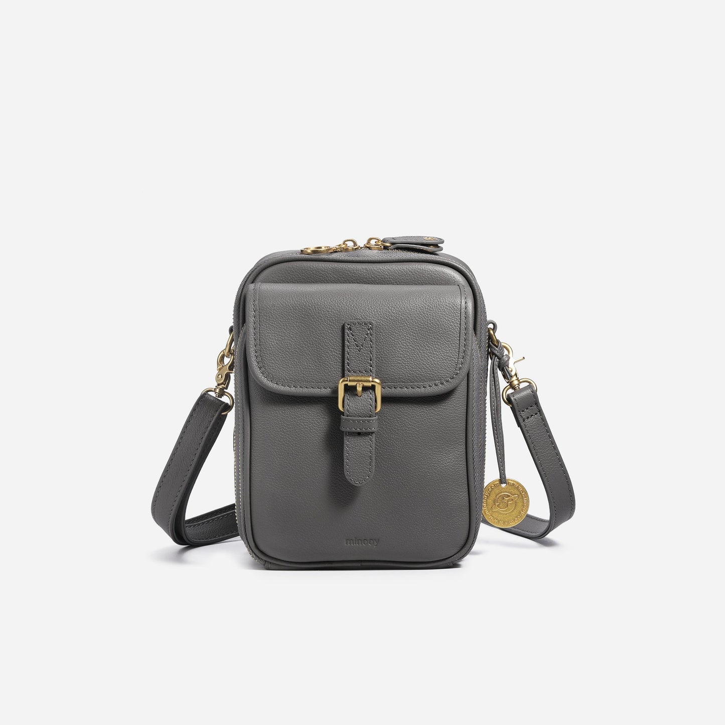Vintage Double Layer Large Capacity Messenger Bag