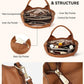 Large Capacity for Commuting Leather Shoulder Bags