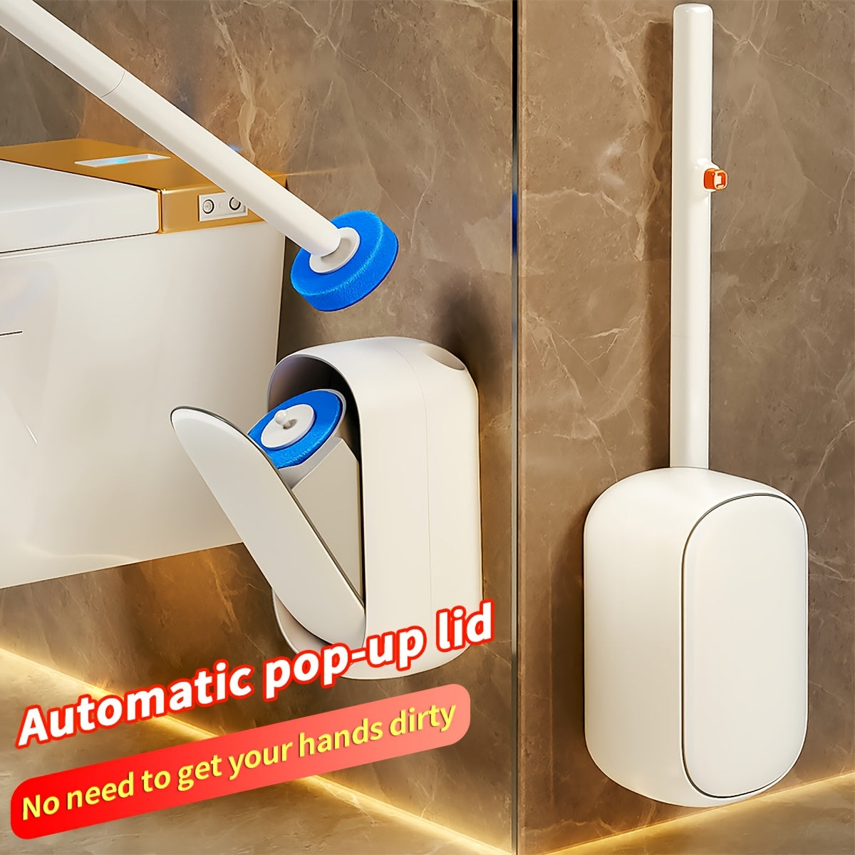 Disposable Wall Mounted Toilet Bowl Brush