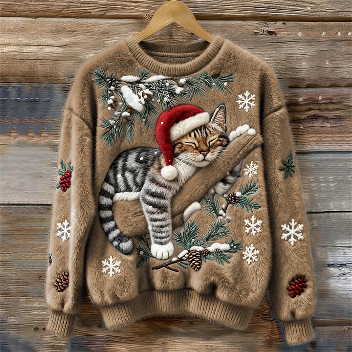 Lazy Cat Cozy Plush Sweatshirt