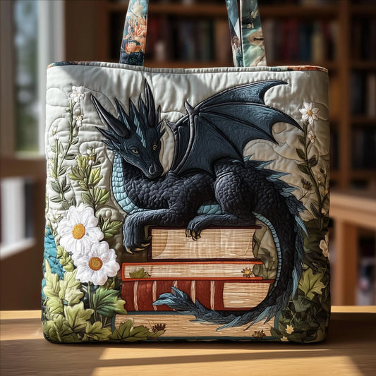 Dragon Book Handmade Tote Bag