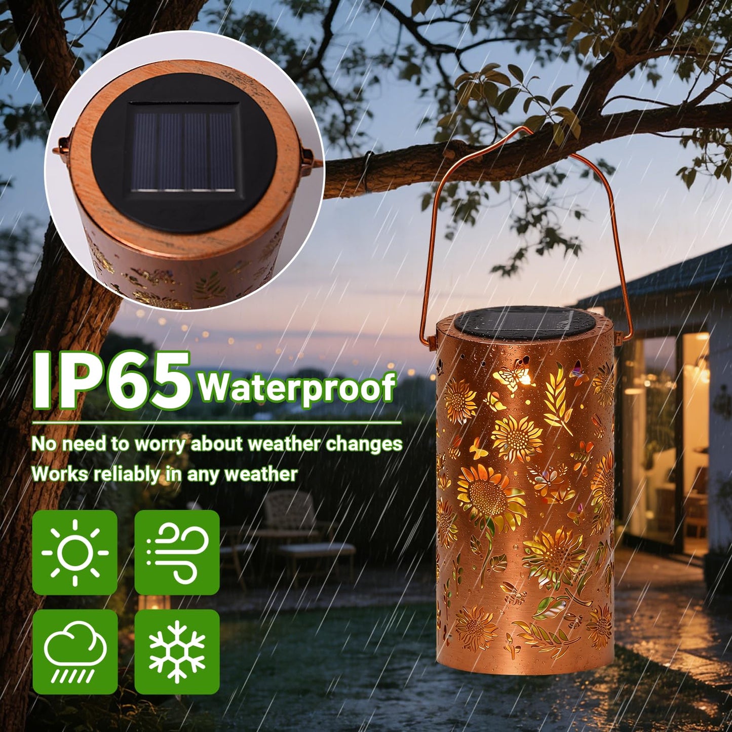 🌞Colorful Sunflower Glow Solar Garden Lantern
