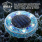 Waterproof Outdoor Glass LED Mosaic Solar Disk Light