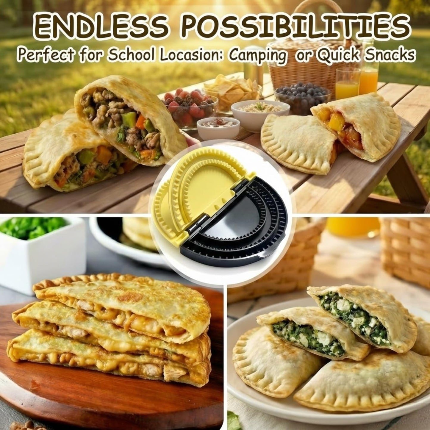 3-in-1 Adjustable Toasted Sandwich Tortilla Sealer