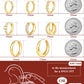 8 Pairs Gold Hoop Earrings Set for Women