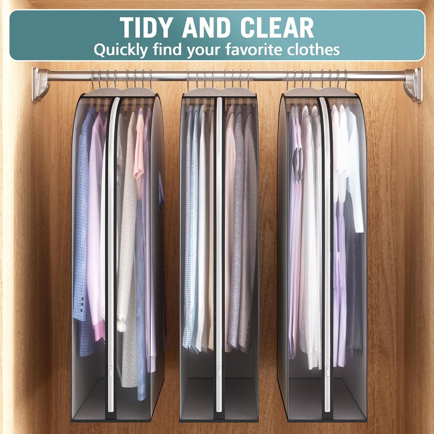 Gusseted Garment Bags for Hanging Clothes