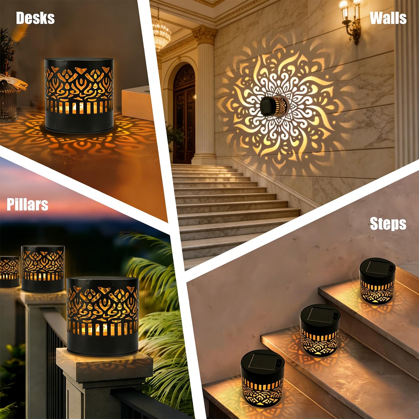 Solar Decorative Mandala Lamp For Garden & Patio