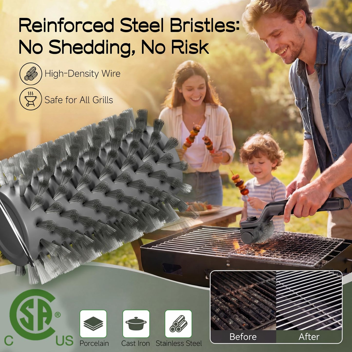 BBQ Cleaner Safe Electric Grill Brush