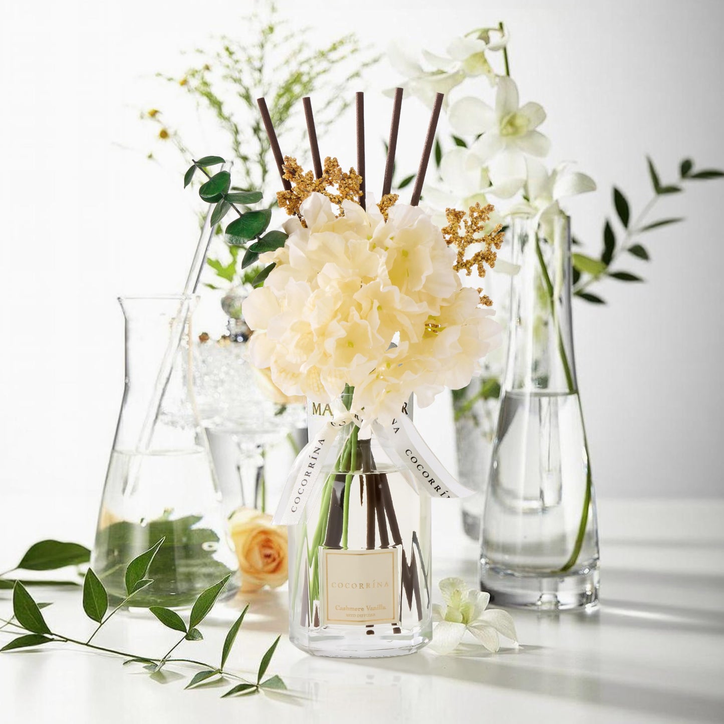 Flameless dried flower fragrance Reed Diffuser