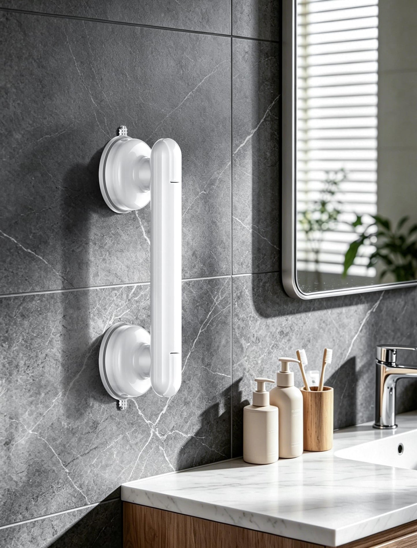 No Drilling Heavy Duty Suction Grab Bars