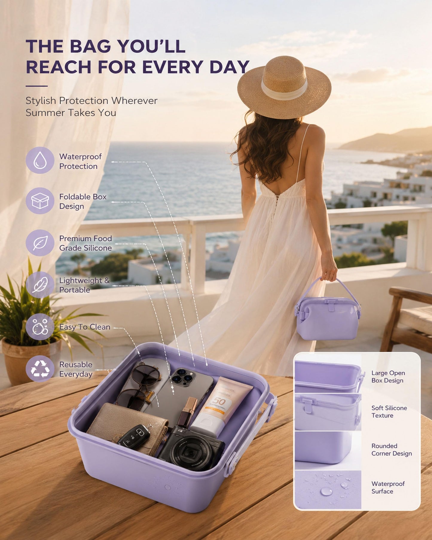 Waterproof Silicone Tote Bag