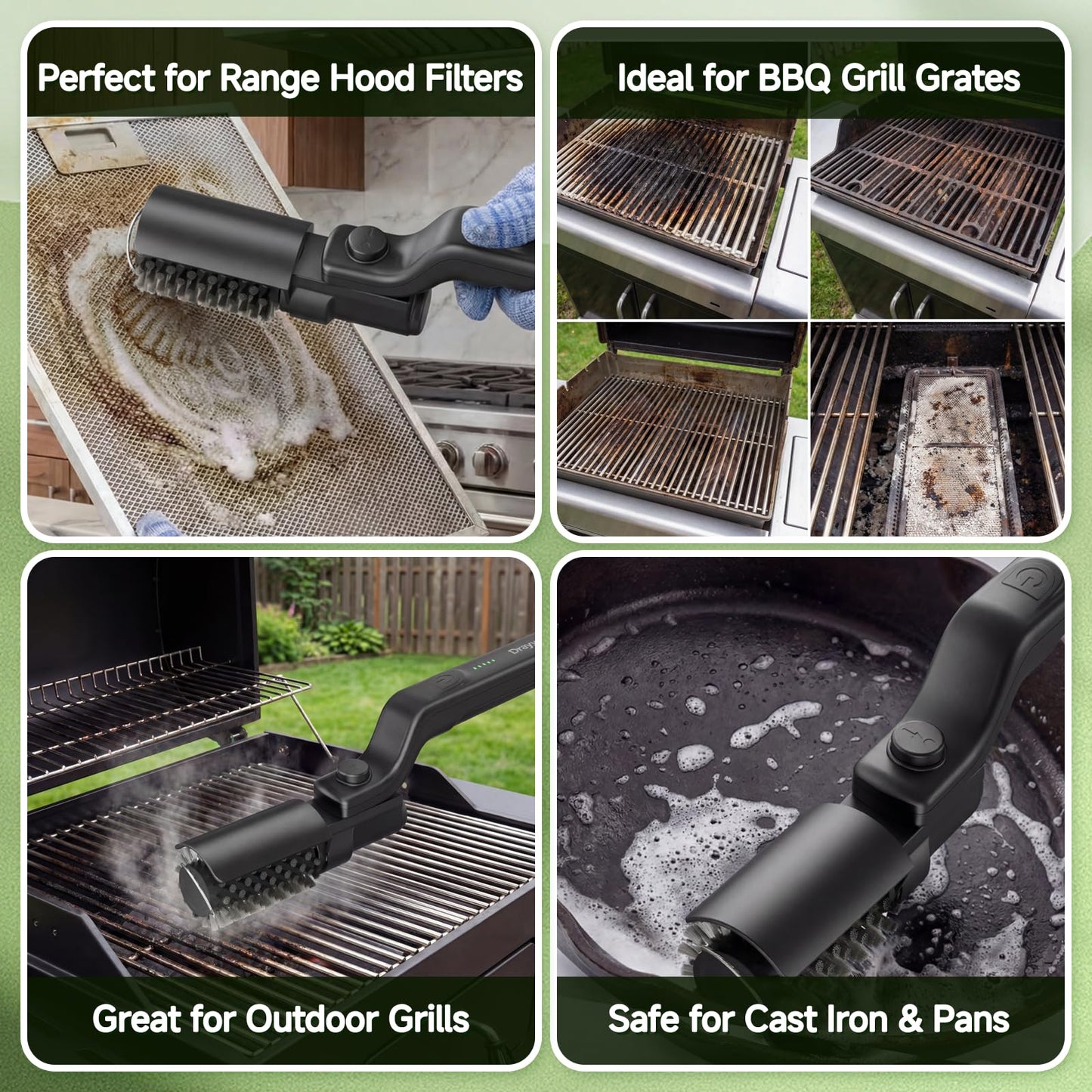 BBQ Cleaner Safe Electric Grill Brush